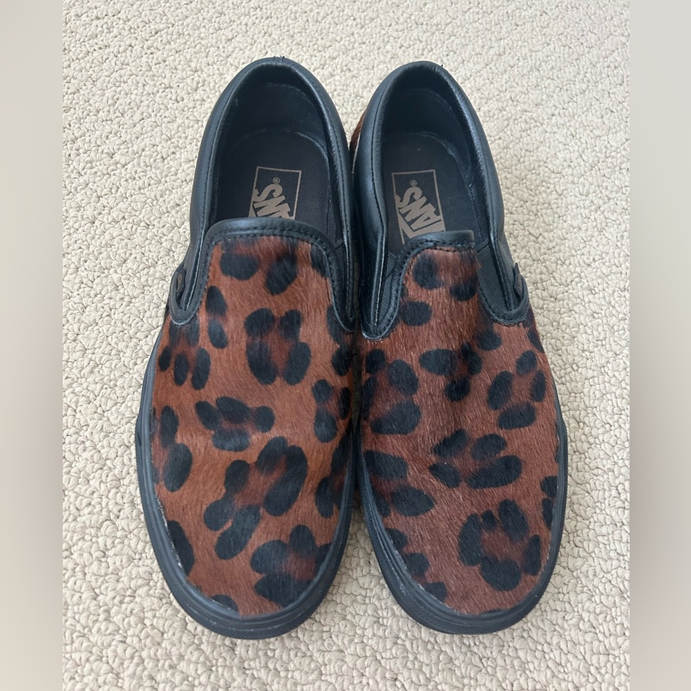 Vans Animal Print Slip-On Sneakers